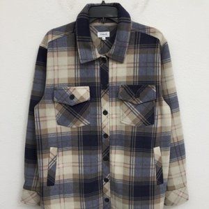 POLAR FLEECE PLAID SHACKET